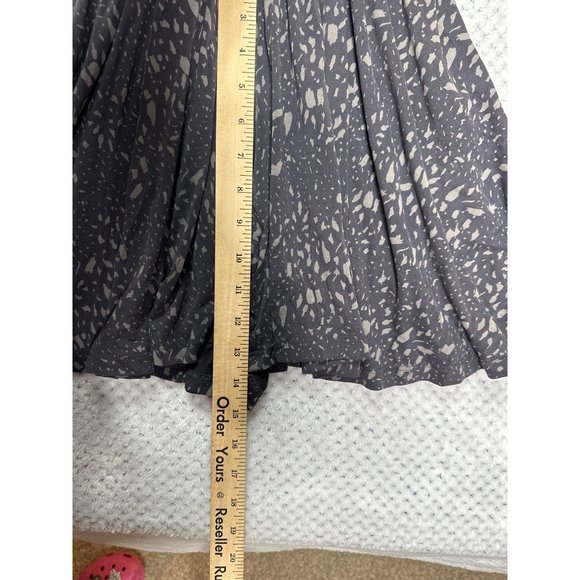 Silence + Noise Romper Short Womens Small Black Tan Abstract Plunge Neckline - Picture 8 of 11